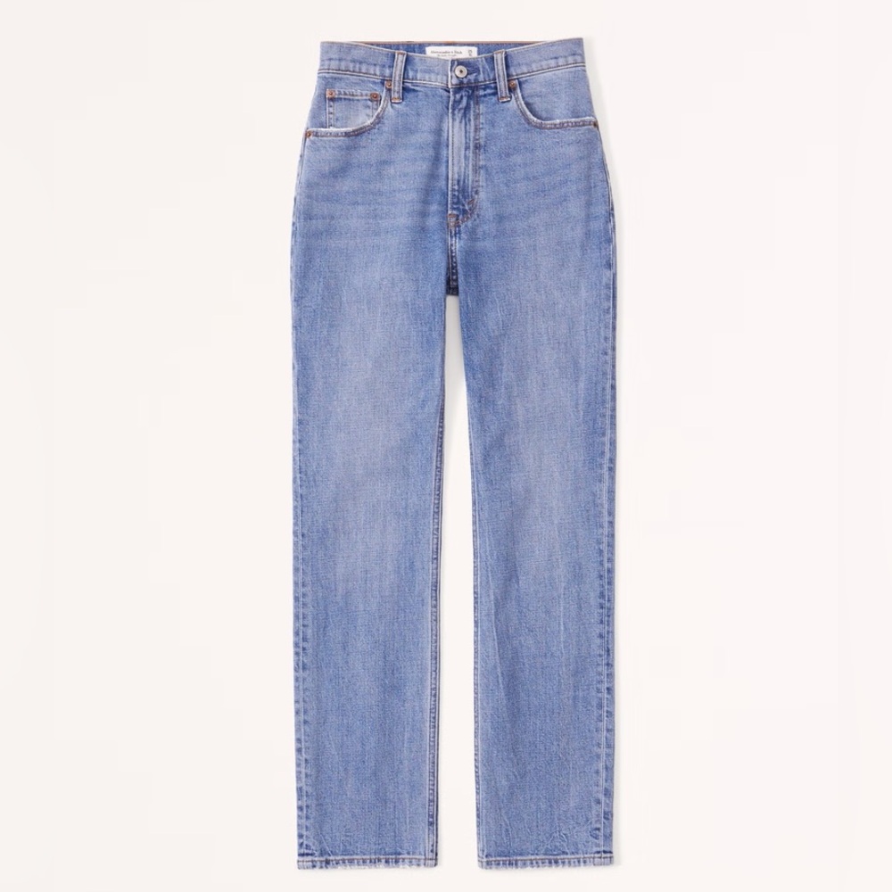 ABERCROMBIE & FITCH The Ankle Straight Ultra High Rise **Like new**